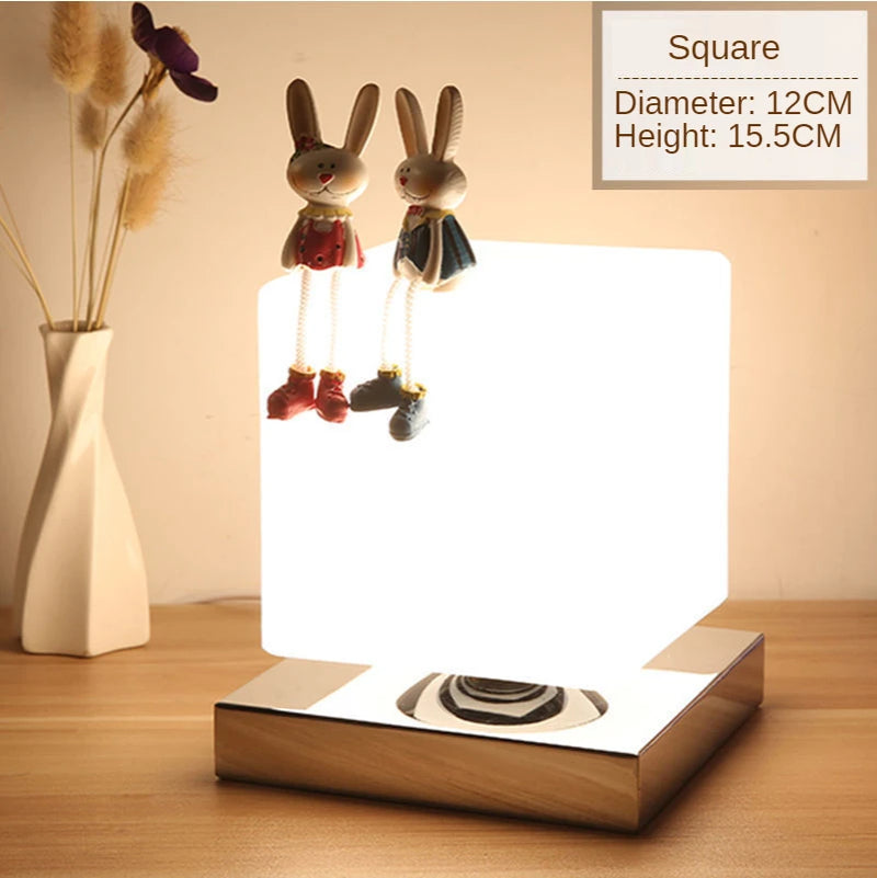 Illuminate Your Space with Modern LED Table Lamps - Stylish Glass Design for Bedrooms and Living Rooms