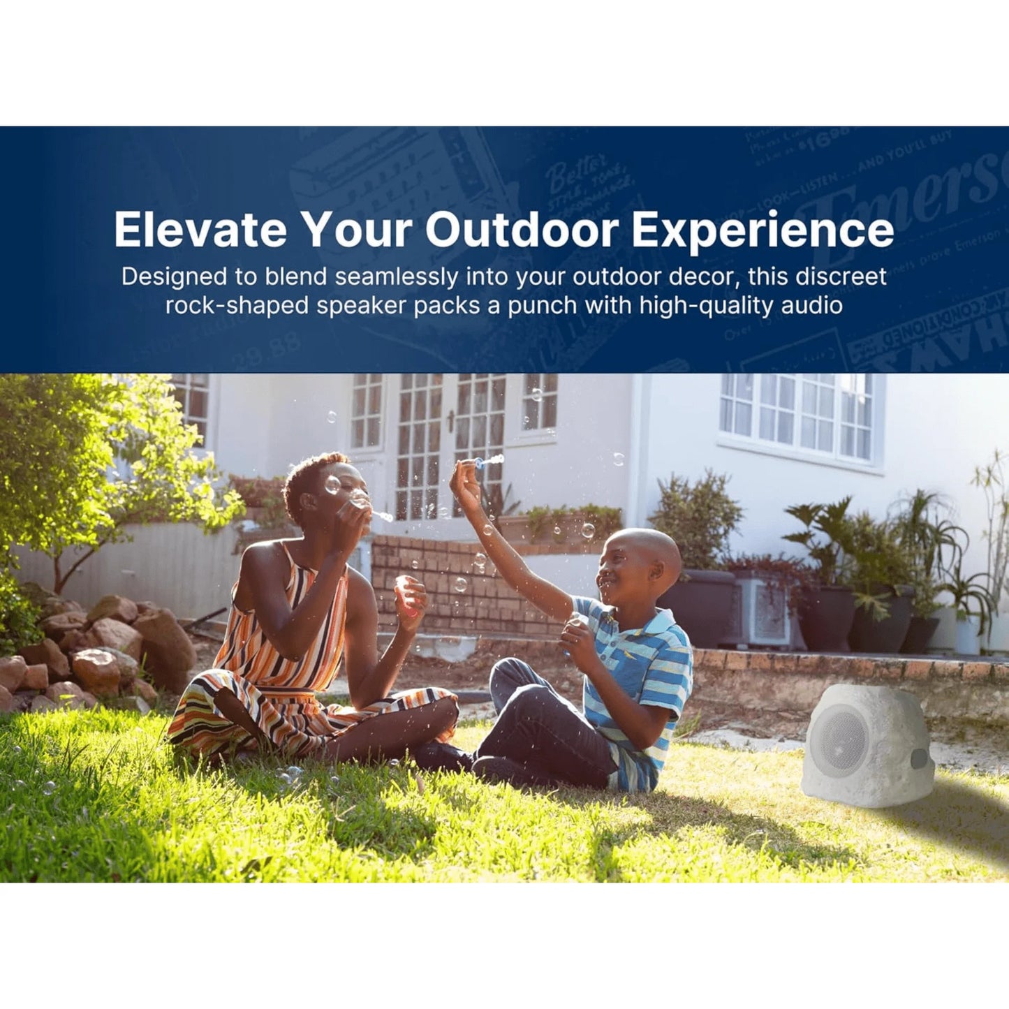 Emerson Rock Party Solar Multicolor LED Bluetooth Speaker System