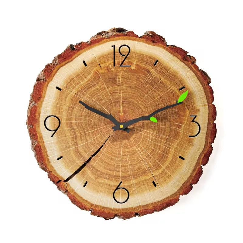 Stunning Large Vintage Wooden Wall Clock – Perfect Rustic Accent for Your Home, Office, or Café