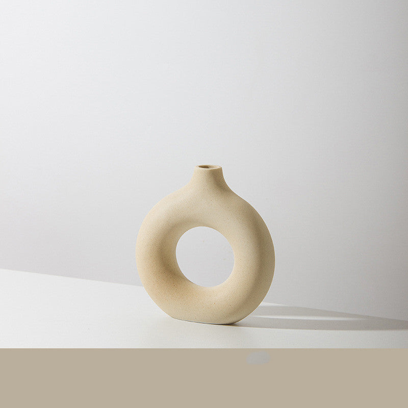 Elevate Your Decor with the Contemporary Frosted Particle Floral Arrangement Vase