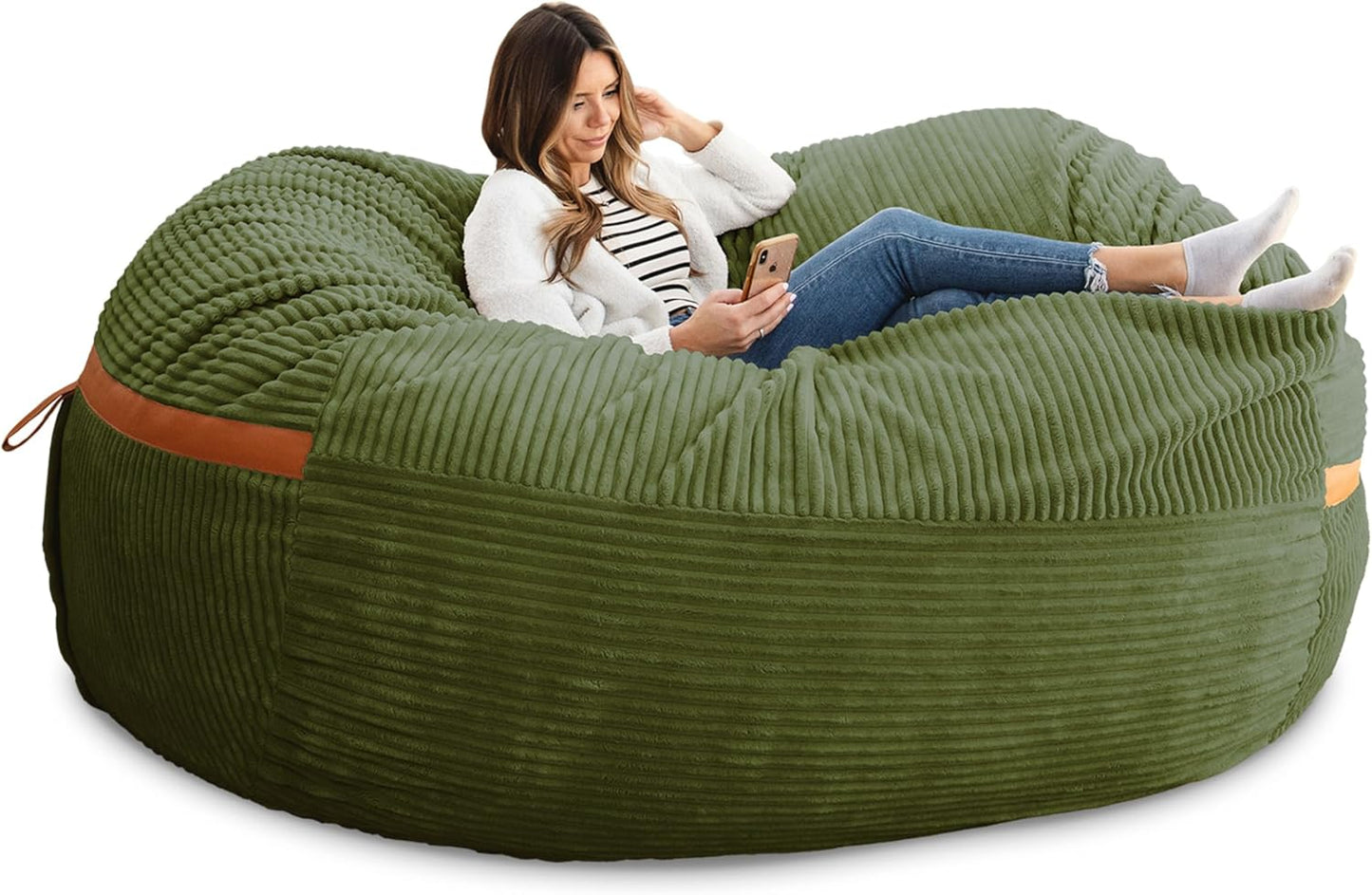 Big Joe Fuf XL Foam-Filled Bean Bag Chair with Removable Cover