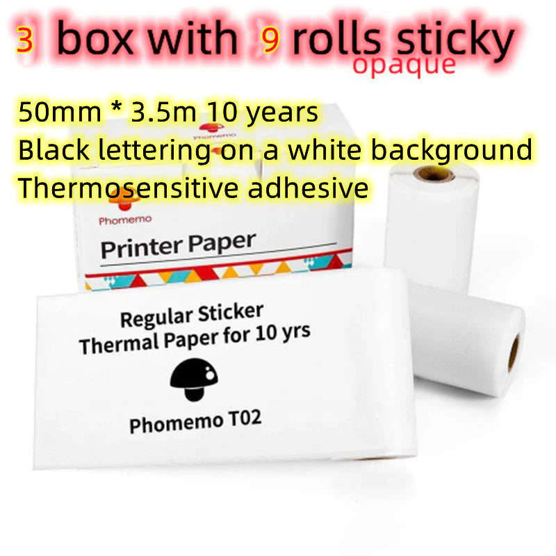  Portable Mini Thermal Label & Photo Printer – Phomemo T02 Series