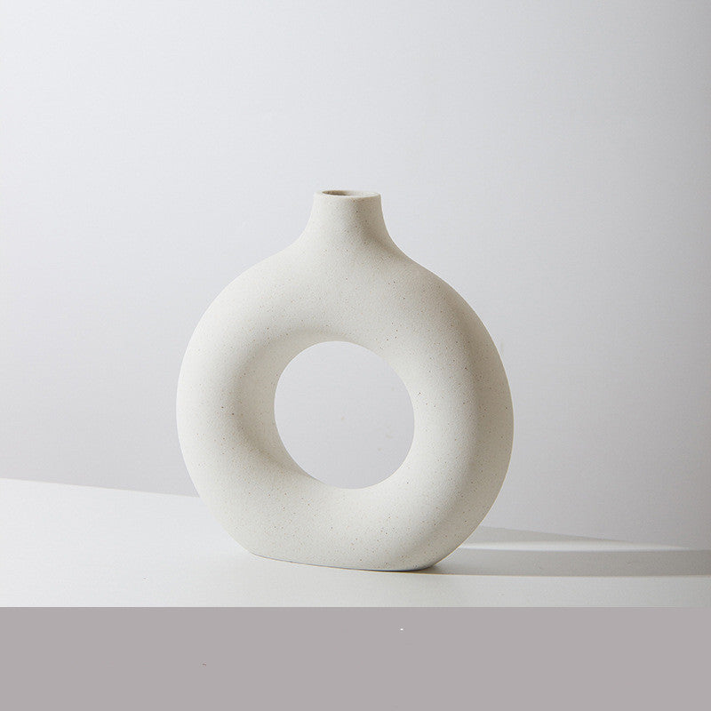 Elevate Your Decor with the Contemporary Frosted Particle Floral Arrangement Vase
