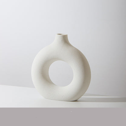 Elevate Your Decor with the Contemporary Frosted Particle Floral Arrangement Vase