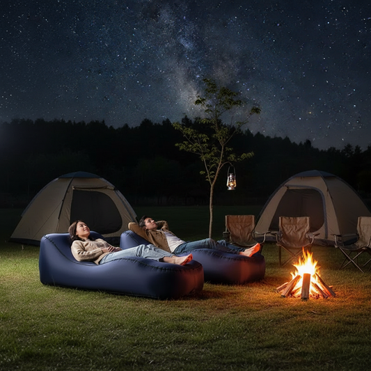 Experience Ultimate Comfort with Our Inflatable Camping Sofa and Bed - Quick Inflate Nylon Design!