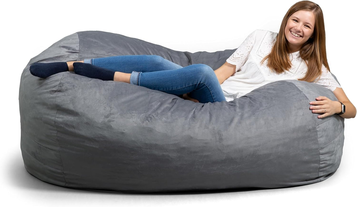 Big Joe Fuf XL Foam-Filled Bean Bag Chair with Removable Cover