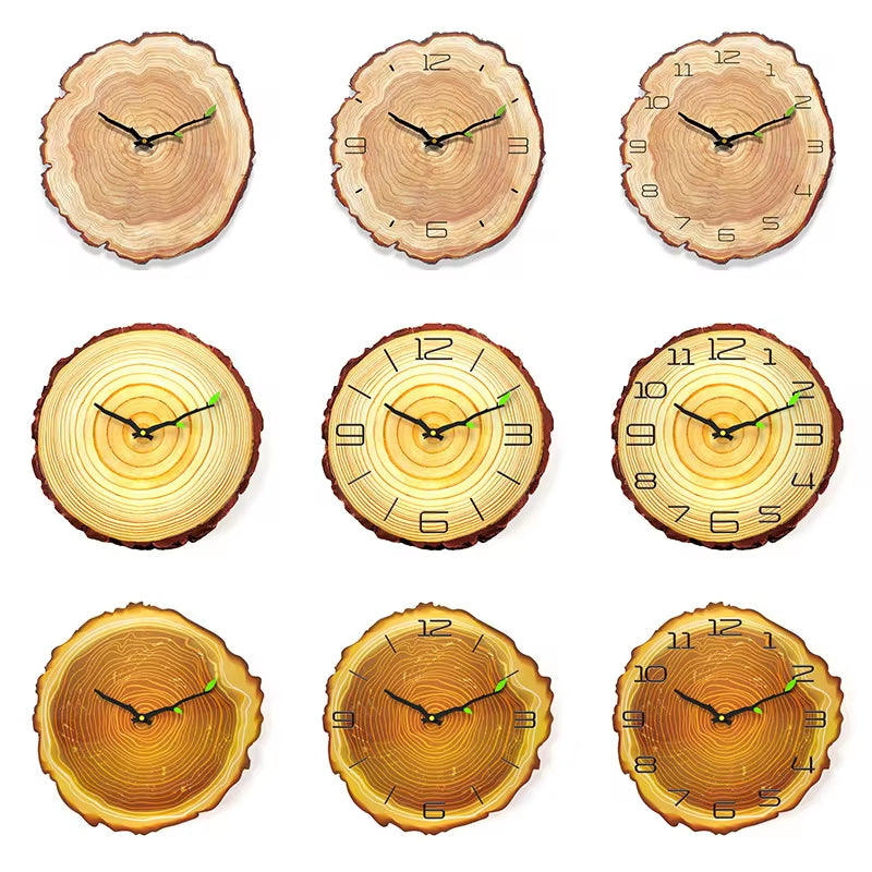 Stunning Large Vintage Wooden Wall Clock – Perfect Rustic Accent for Your Home, Office, or Café