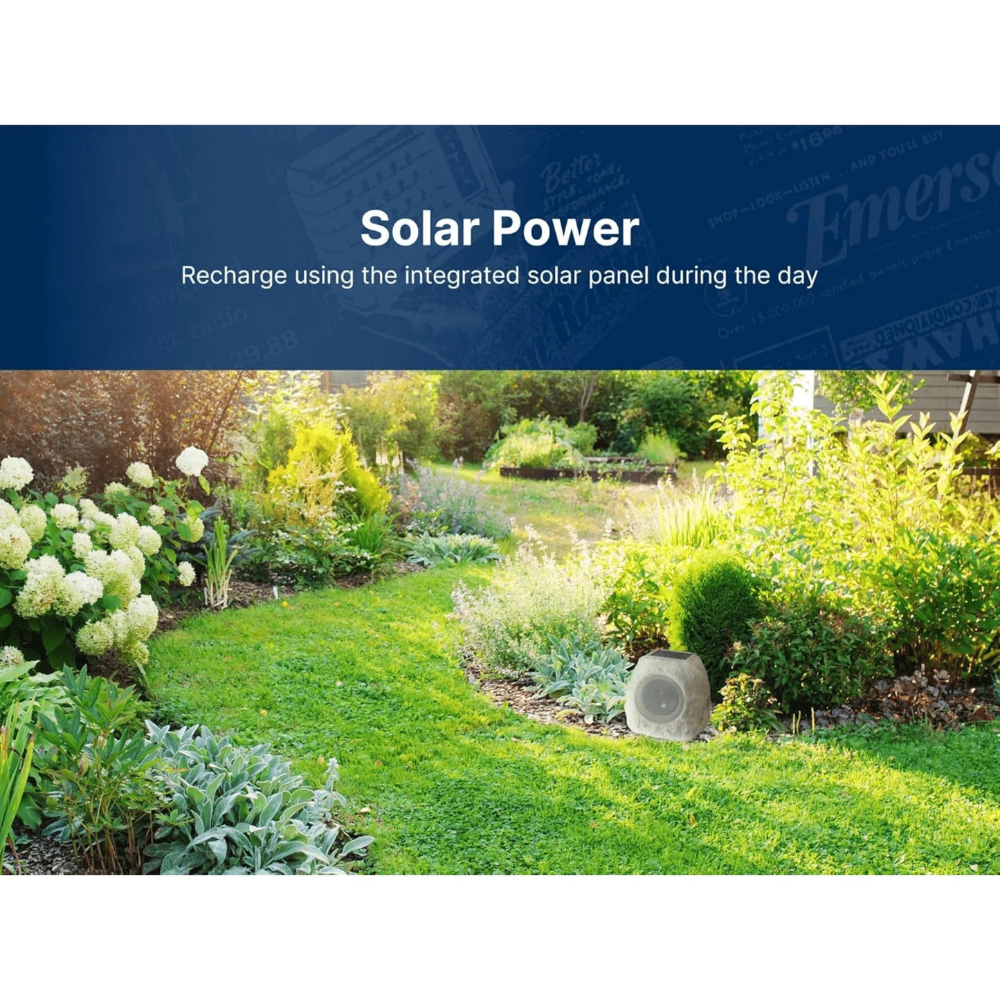 Emerson Rock Party Solar Multicolor LED Bluetooth Speaker System