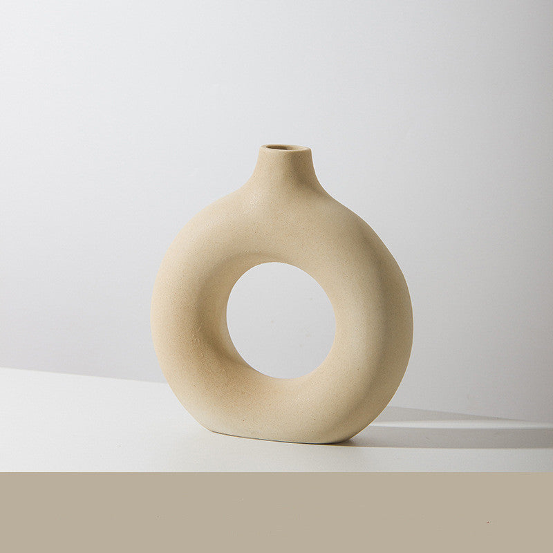 Elevate Your Decor with the Contemporary Frosted Particle Floral Arrangement Vase