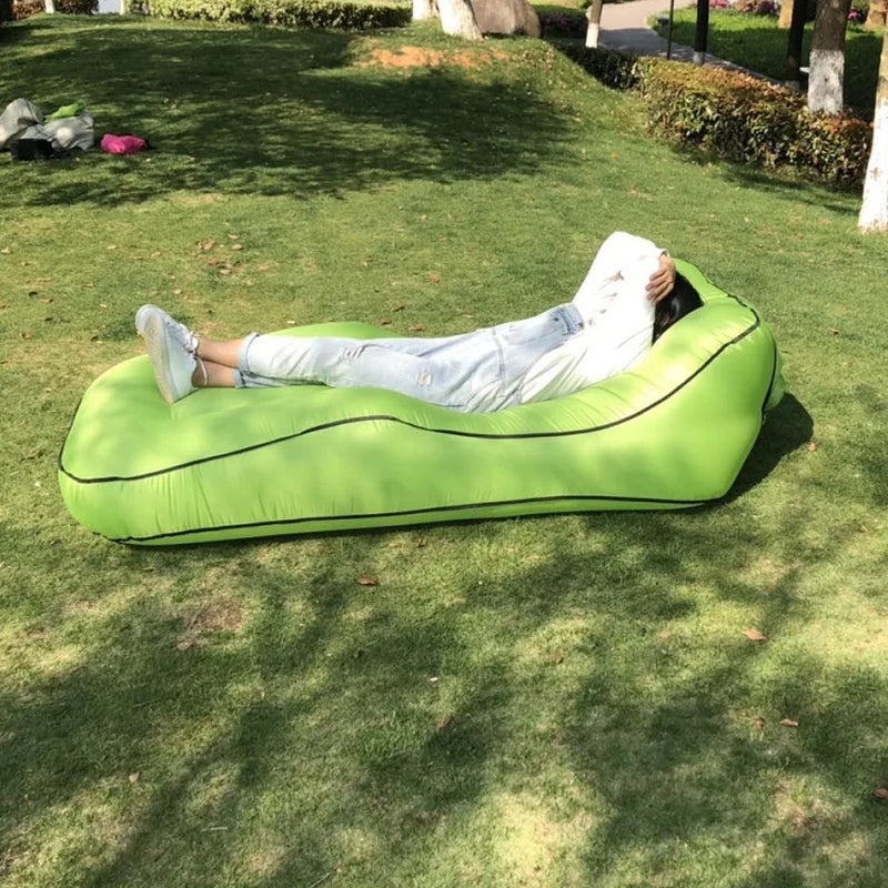 Experience Ultimate Comfort with Our Inflatable Camping Sofa and Bed - Quick Inflate Nylon Design!