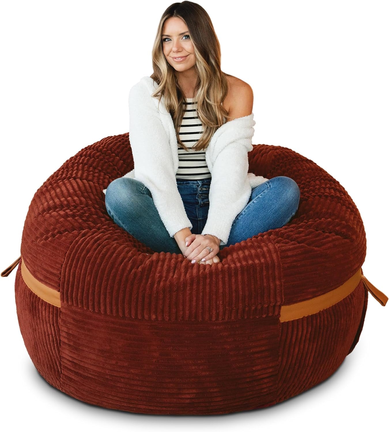 Big Joe Fuf XL Foam-Filled Bean Bag Chair with Removable Cover