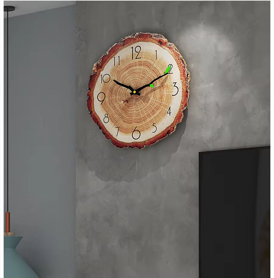Stunning Large Vintage Wooden Wall Clock – Perfect Rustic Accent for Your Home, Office, or Café