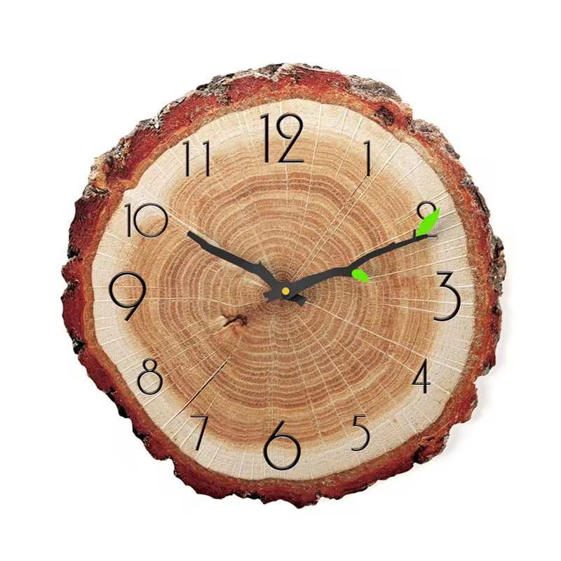 Stunning Large Vintage Wooden Wall Clock – Perfect Rustic Accent for Your Home, Office, or Café