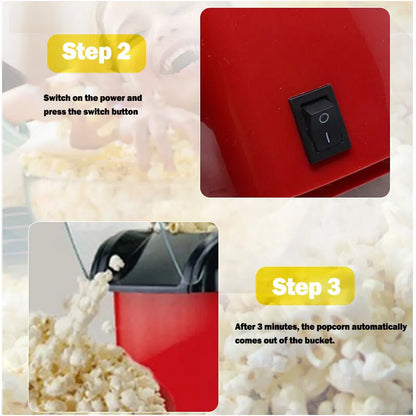 Delight in Every Bite: The Ultimate Mini Electric Popcorn Maker for Quick and Easy Snacking