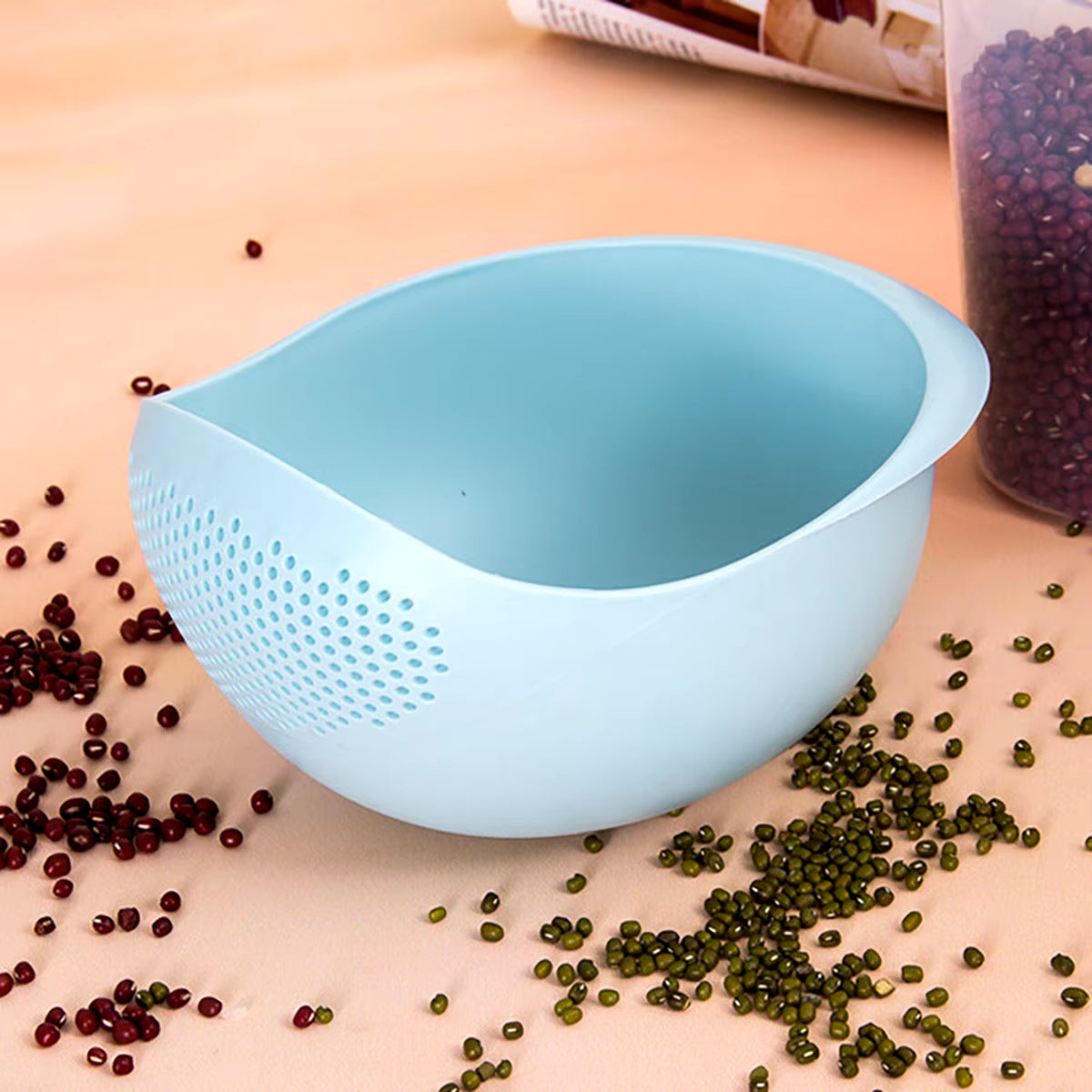 Elevate Your Kitchen Game with the Colander Rice Bowl and Drain Basket Set - The Ultimate Multi-Functional Organizer for Effortless Food Prep!