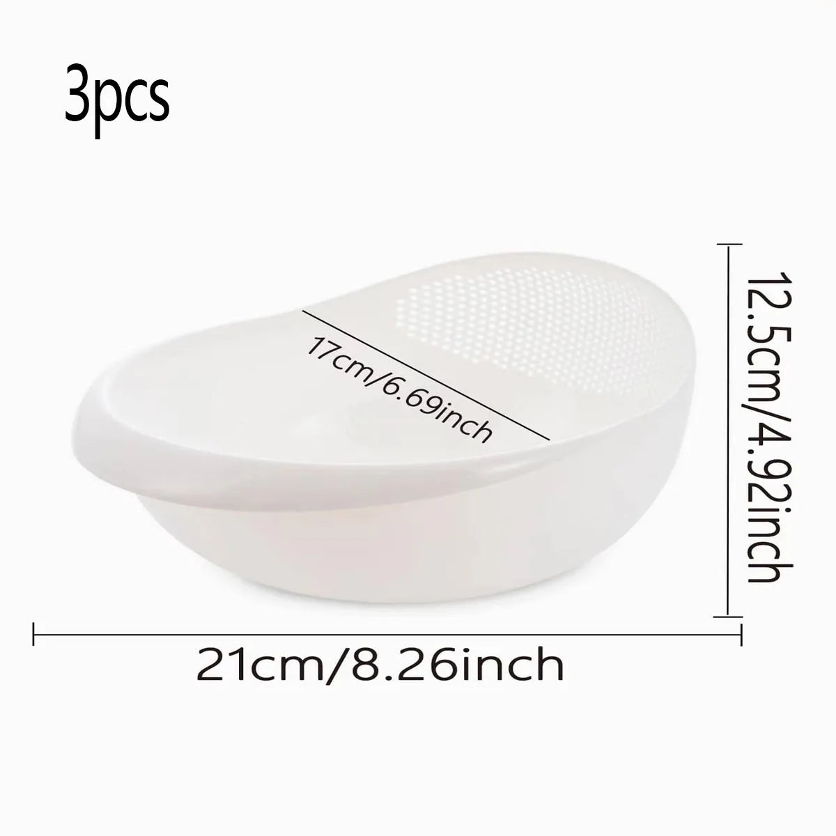 Elevate Your Kitchen Game with the Colander Rice Bowl and Drain Basket Set - The Ultimate Multi-Functional Organizer for Effortless Food Prep!