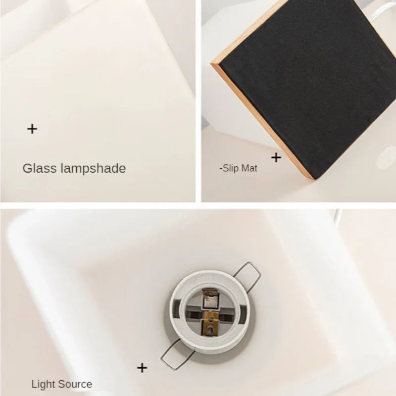 Illuminate Your Space with Modern LED Table Lamps - Stylish Glass Design for Bedrooms and Living Rooms