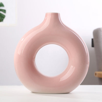 Elevate Your Decor with the Contemporary Frosted Particle Floral Arrangement Vase