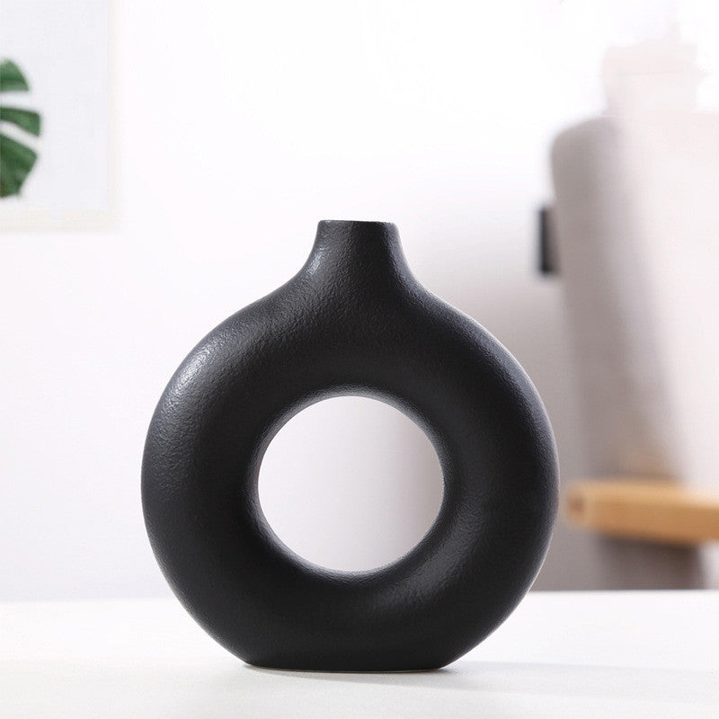 Elevate Your Decor with the Contemporary Frosted Particle Floral Arrangement Vase