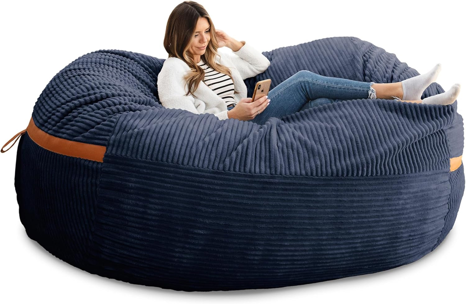 Big Joe Fuf XL Foam-Filled Bean Bag Chair with Removable Cover