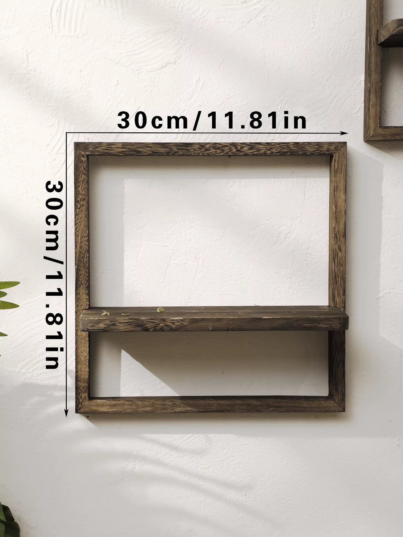 Charming Rustic Wooden Floating Shelves - Perfect Wall Storage for Any Room!