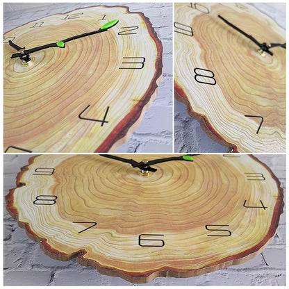 Stunning Large Vintage Wooden Wall Clock – Perfect Rustic Accent for Your Home, Office, or Café