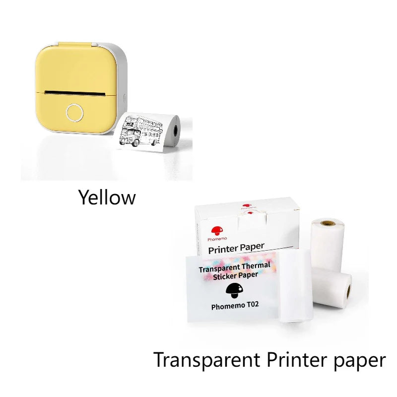  Portable Mini Thermal Label & Photo Printer – Phomemo T02 Series