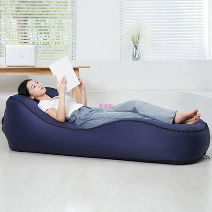 Experience Ultimate Comfort with Our Inflatable Camping Sofa and Bed - Quick Inflate Nylon Design!