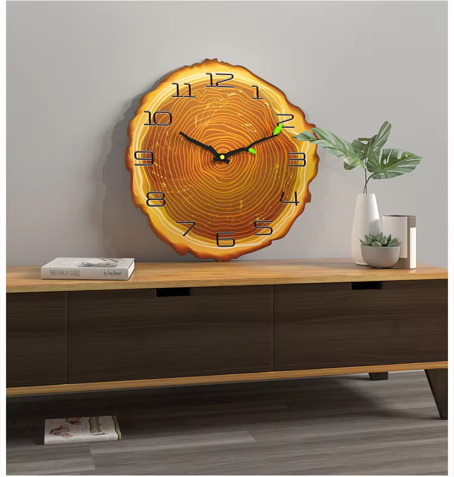 Stunning Large Vintage Wooden Wall Clock – Perfect Rustic Accent for Your Home, Office, or Café