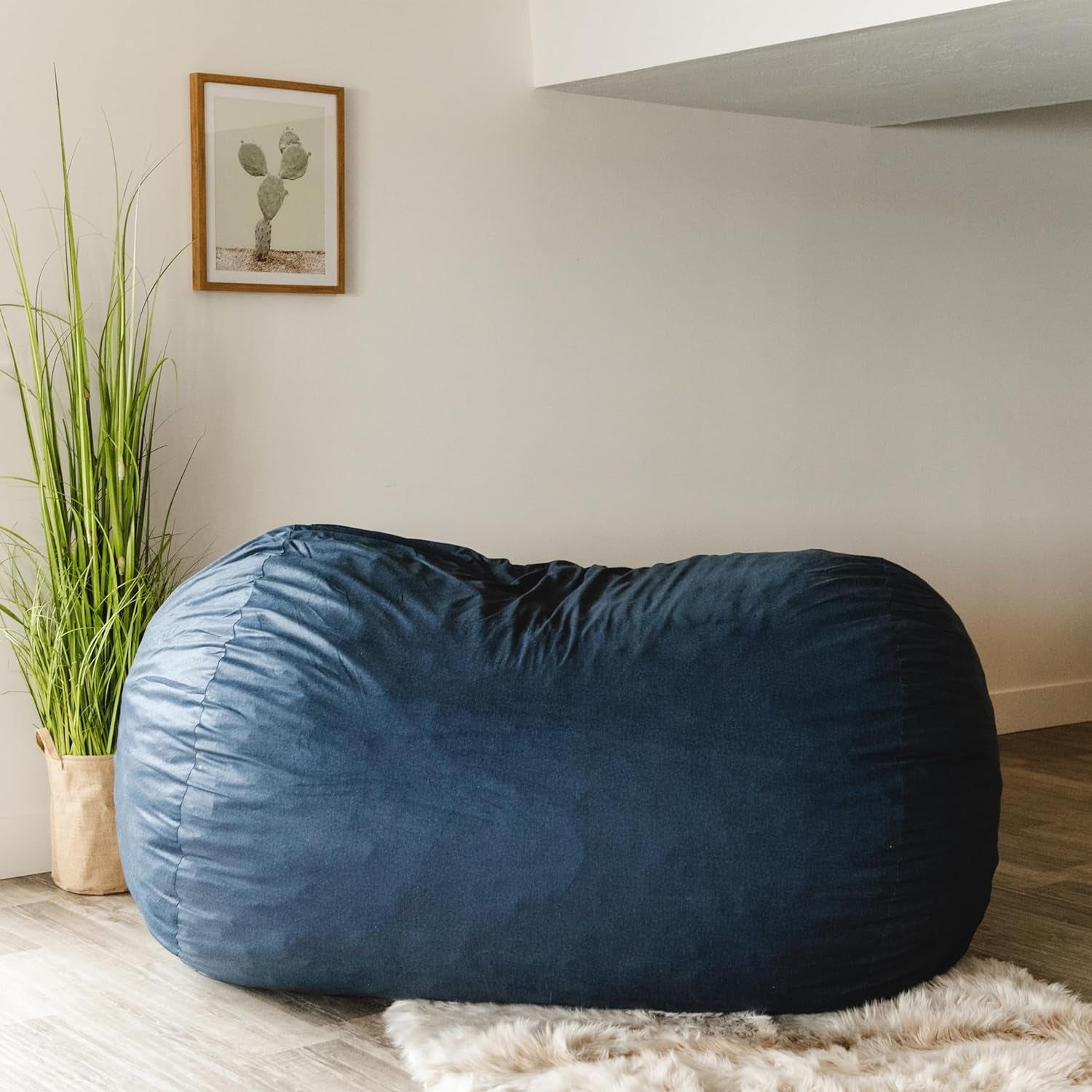 Big Joe Fuf XL Foam-Filled Bean Bag Chair with Removable Cover