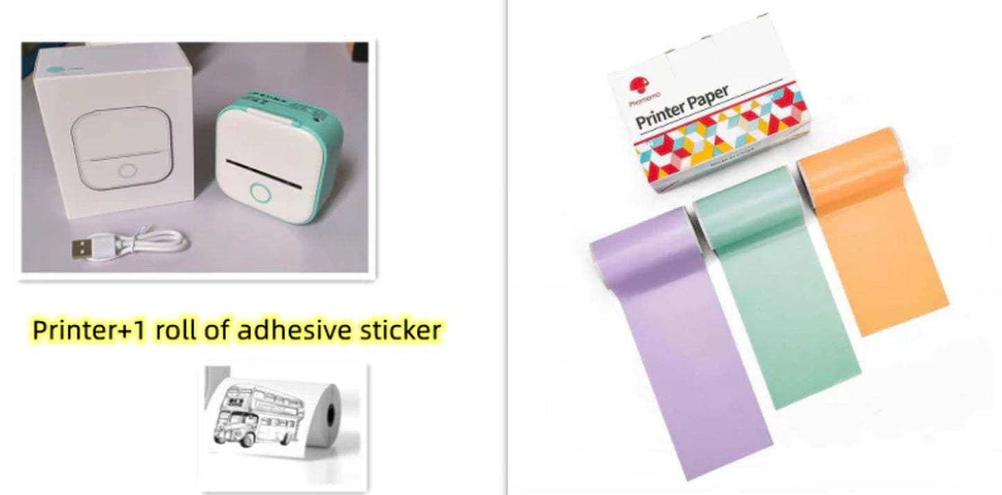  Portable Mini Thermal Label & Photo Printer – Phomemo T02 Series