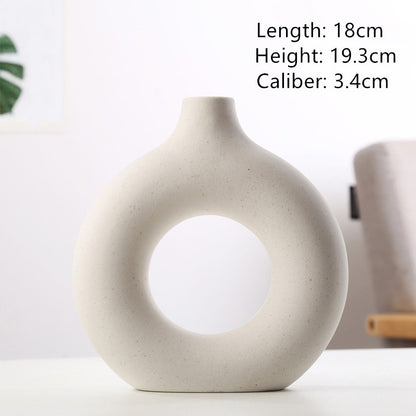 Elevate Your Decor with the Contemporary Frosted Particle Floral Arrangement Vase