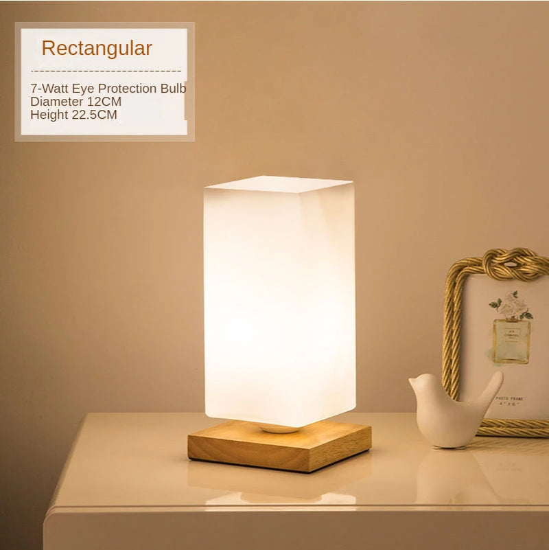 Illuminate Your Space with Modern LED Table Lamps - Stylish Glass Design for Bedrooms and Living Rooms