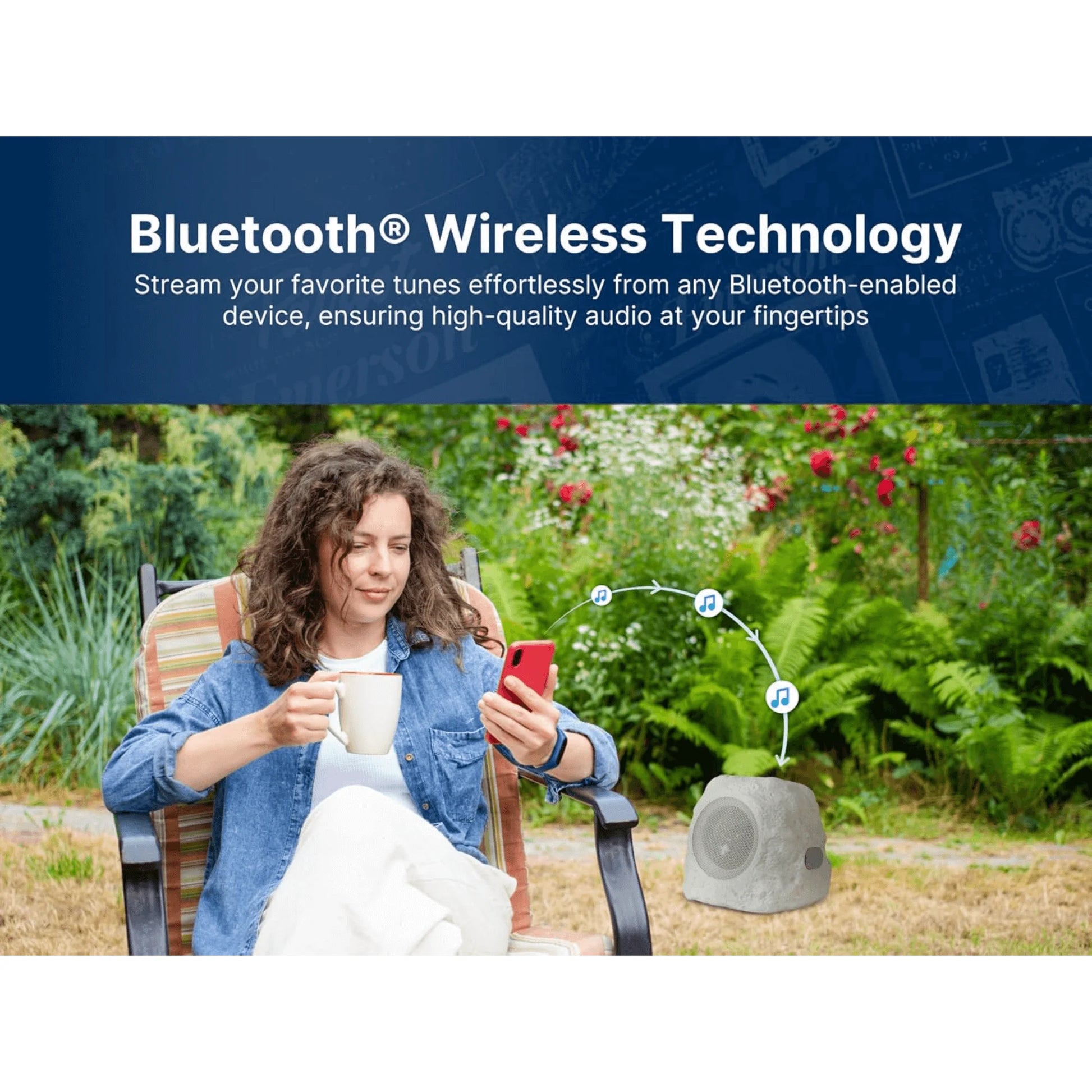 Emerson Rock Party Solar Multicolor LED Bluetooth Speaker System