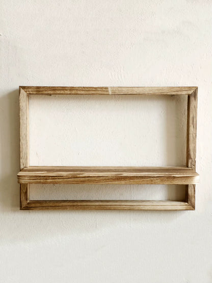 Charming Rustic Wooden Floating Shelves - Perfect Wall Storage for Any Room!