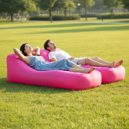 Experience Ultimate Comfort with Our Inflatable Camping Sofa and Bed - Quick Inflate Nylon Design!