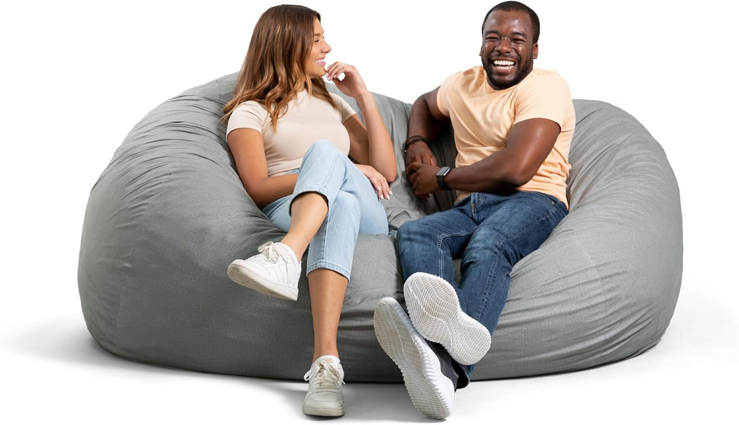 Big Joe Fuf XL Foam-Filled Bean Bag Chair with Removable Cover
