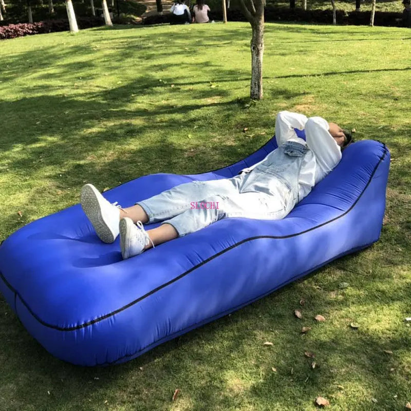 Experience Ultimate Comfort with Our Inflatable Camping Sofa and Bed - Quick Inflate Nylon Design!