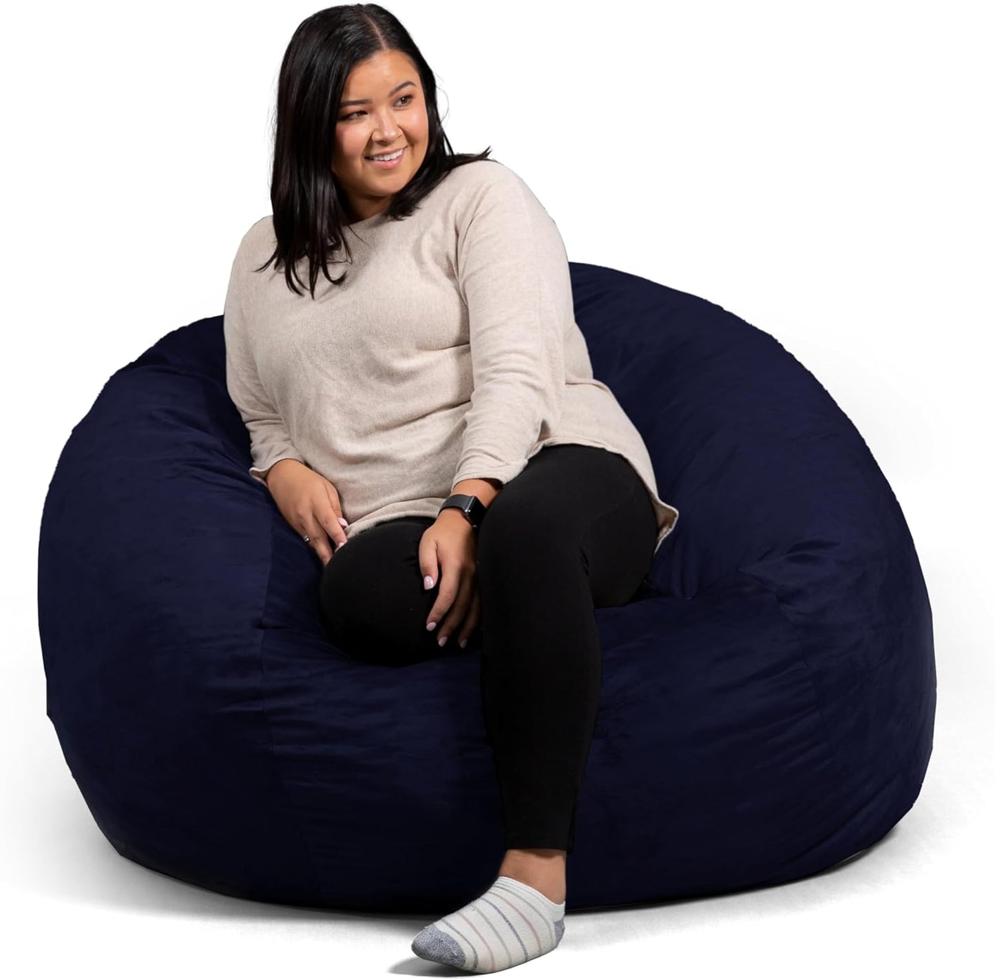 Big Joe Fuf XL Foam-Filled Bean Bag Chair with Removable Cover