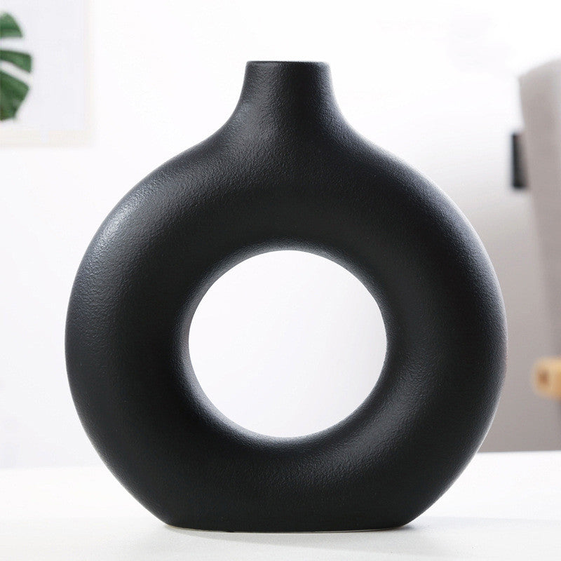Elevate Your Decor with the Contemporary Frosted Particle Floral Arrangement Vase