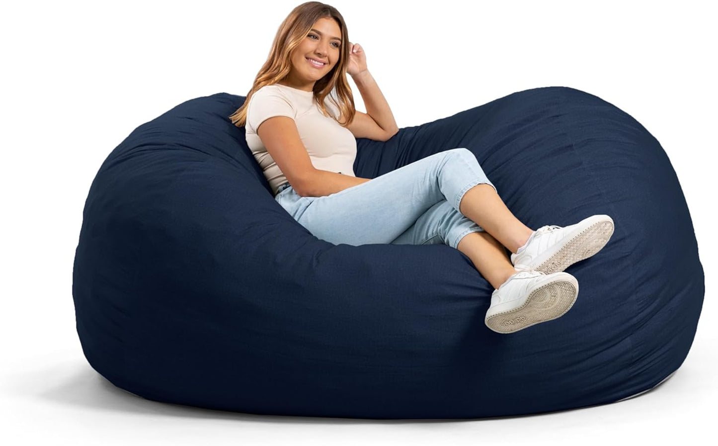 Big Joe Fuf XL Foam-Filled Bean Bag Chair with Removable Cover