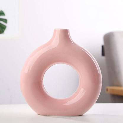 Elevate Your Decor with the Contemporary Frosted Particle Floral Arrangement Vase