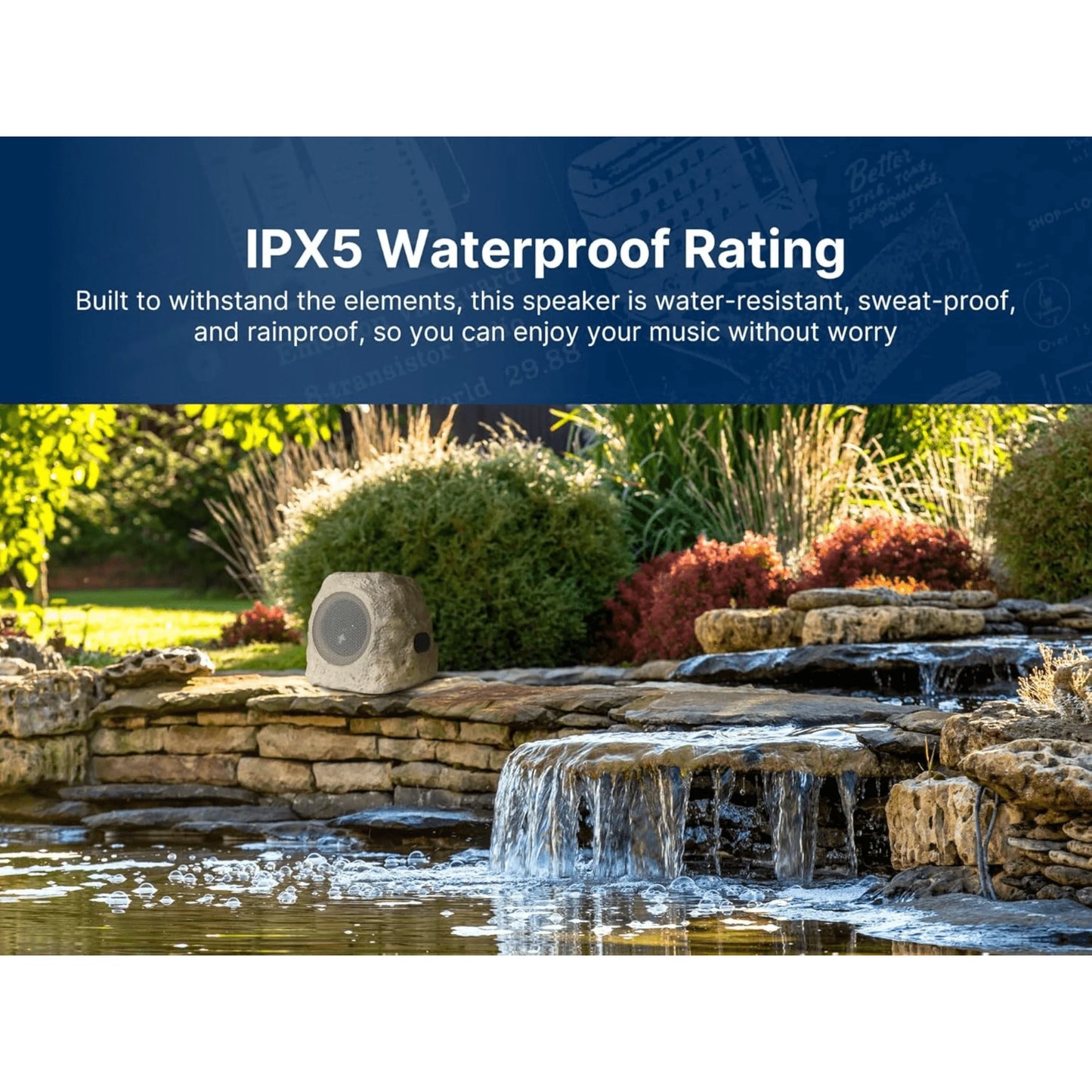 Emerson Rock Party Solar Multicolor LED Bluetooth Speaker System