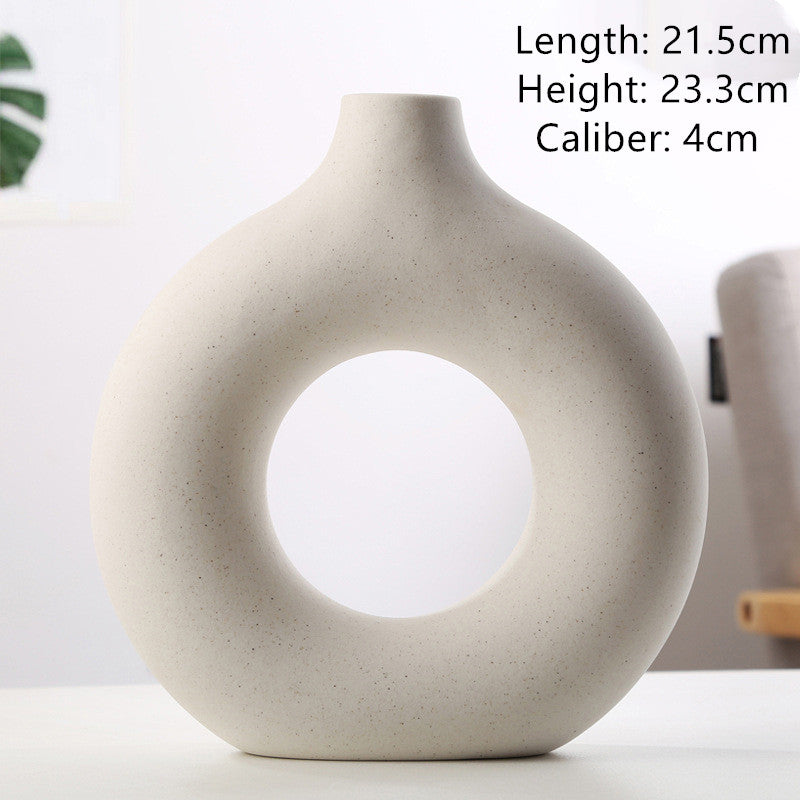 Elevate Your Decor with the Contemporary Frosted Particle Floral Arrangement Vase
