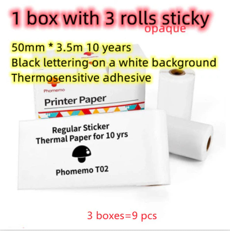  Portable Mini Thermal Label & Photo Printer – Phomemo T02 Series