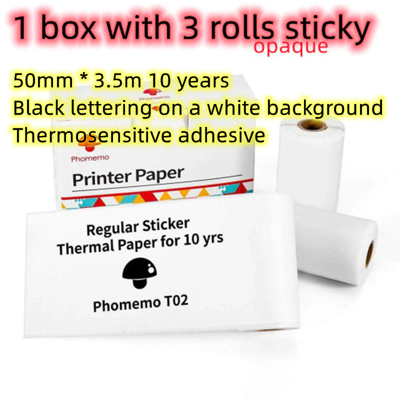  Portable Mini Thermal Label & Photo Printer – Phomemo T02 Series