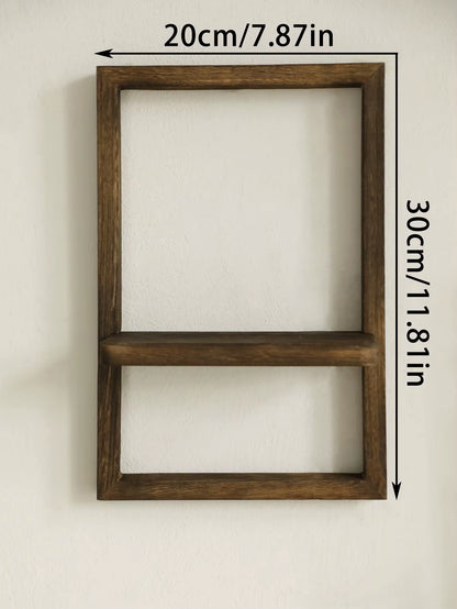 Charming Rustic Wooden Floating Shelves - Perfect Wall Storage for Any Room!