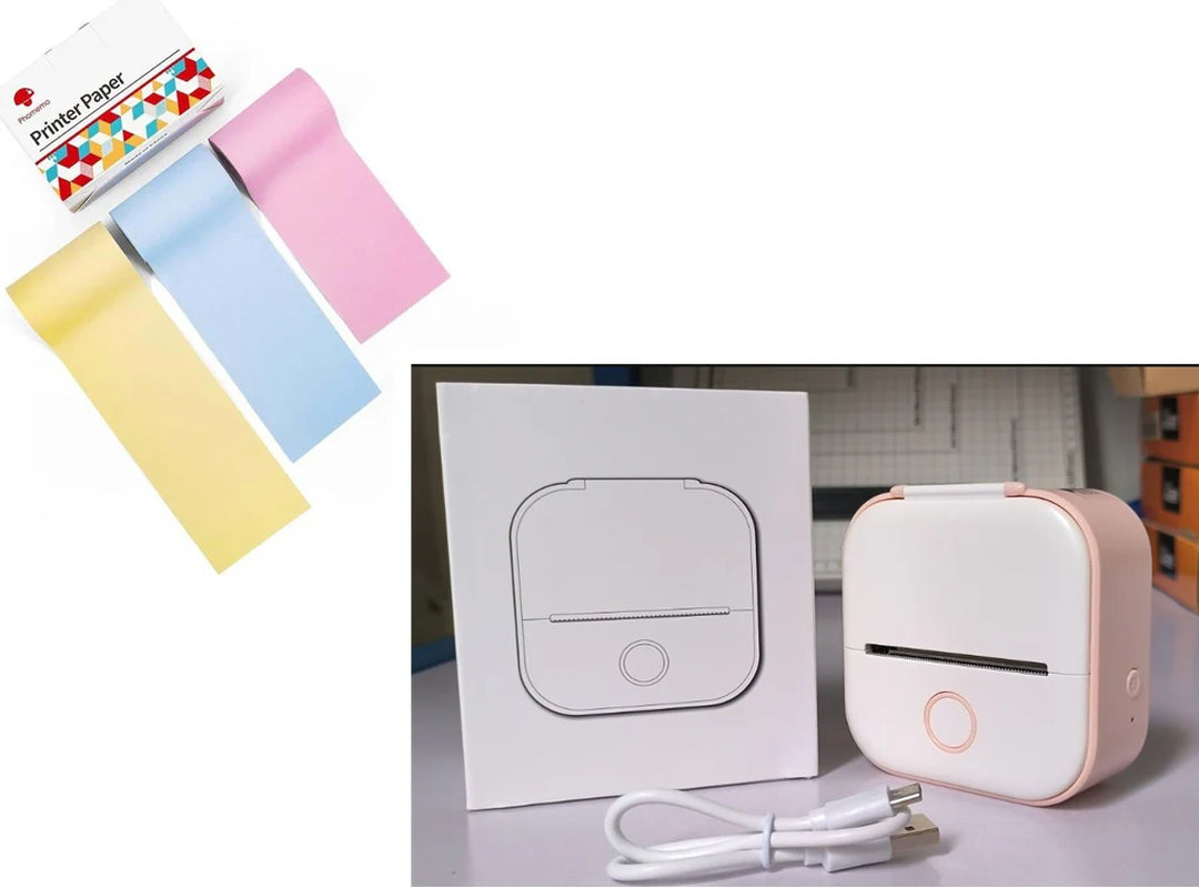  Portable Mini Thermal Label & Photo Printer – Phomemo T02 Series