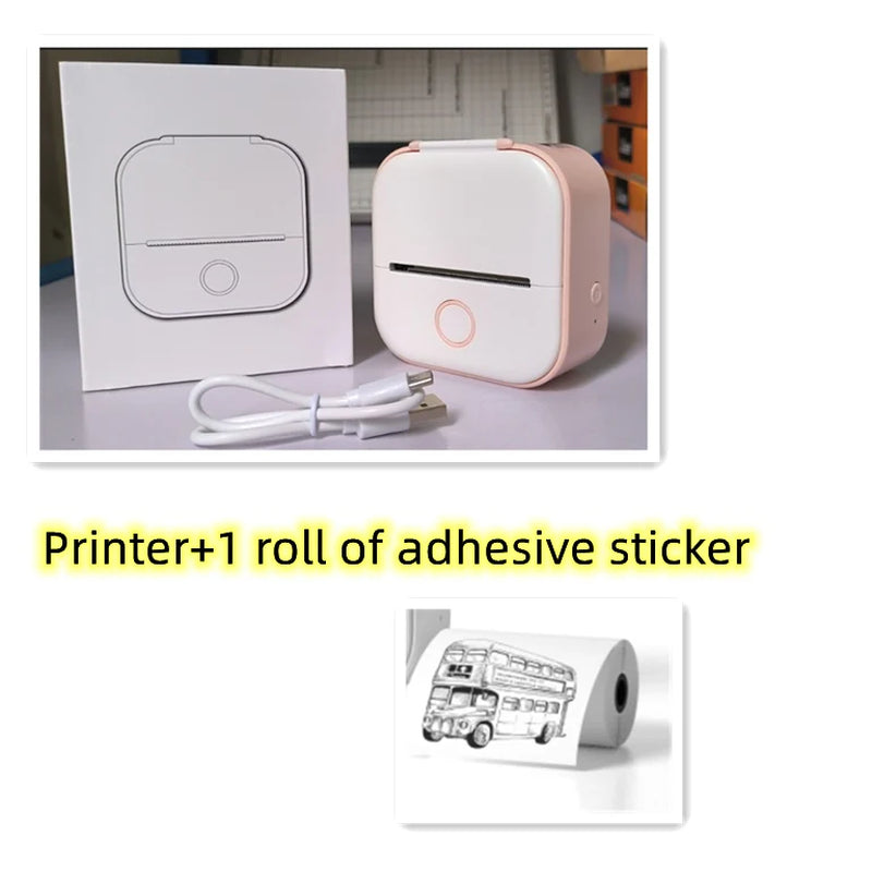  Portable Mini Thermal Label & Photo Printer – Phomemo T02 Series